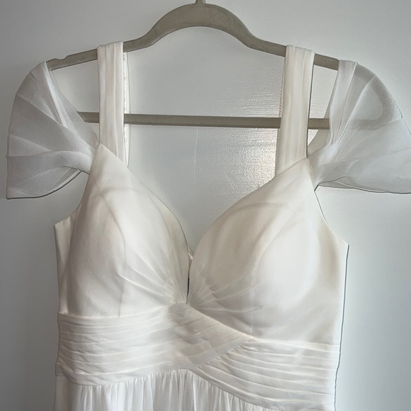 Ocean Of Elegance Ivory Maxi Dress Medium Size - Picture 4 of 5